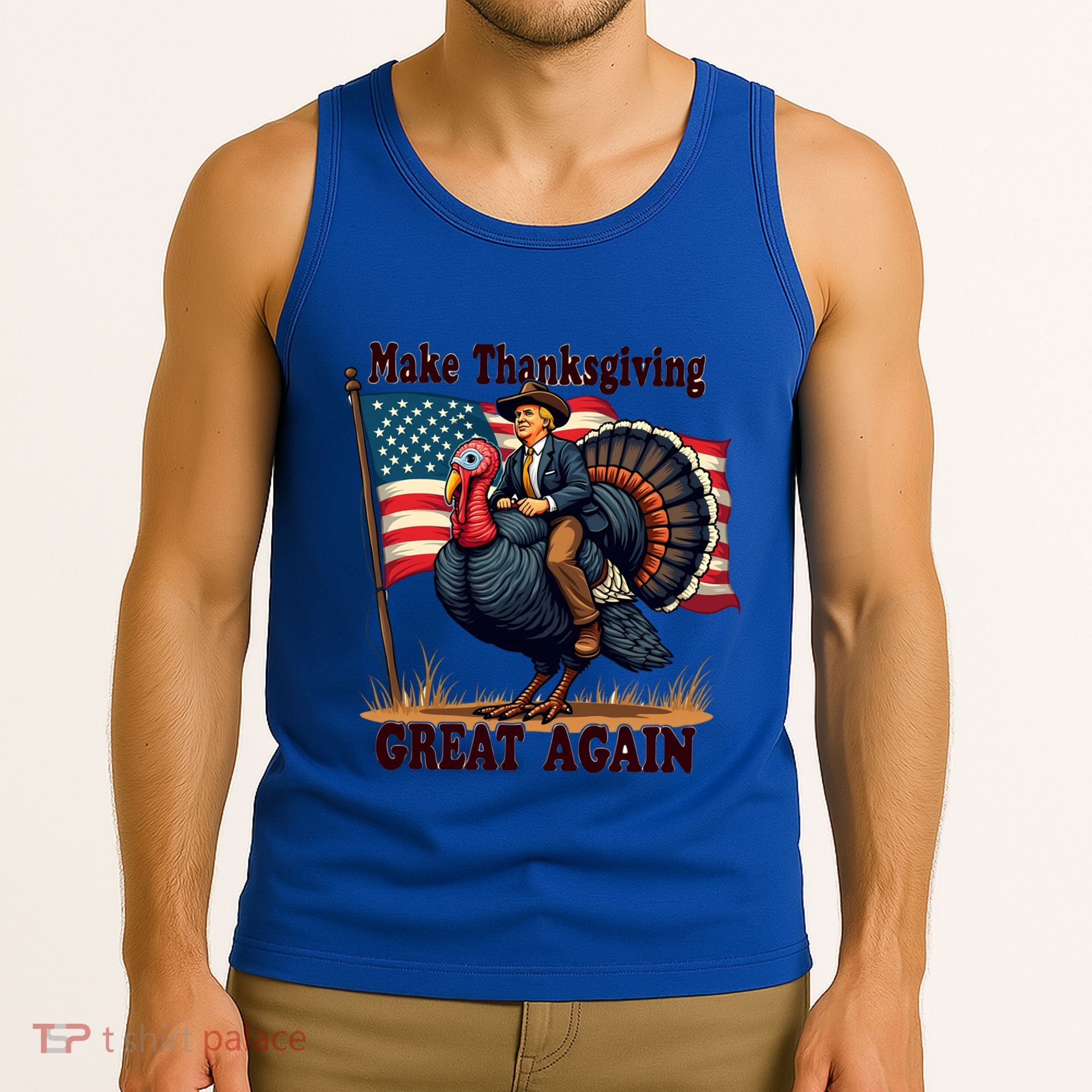 Funny Donald Trump Make Thanksgiving Turkeys Great Again Gift Tank Top