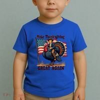 Funny Donald Trump Make Thanksgiving Turkeys Great Again Gift Toddler T-Shirt thumb 2