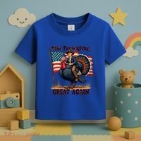 Funny Donald Trump Make Thanksgiving Turkeys Great Again Gift Toddler T-Shirt thumb 3