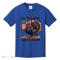 Funny Donald Trump Make Thanksgiving Turkeys Great Again Gift Kids T-Shirt thumb 0