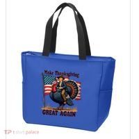 Funny Donald Trump Make Thanksgiving Turkeys Great Again Gift Tote Bag thumb 3