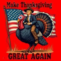 Funny Donald Trump Make Thanksgiving Turkeys Great Again Gift Santa Hat thumb 1