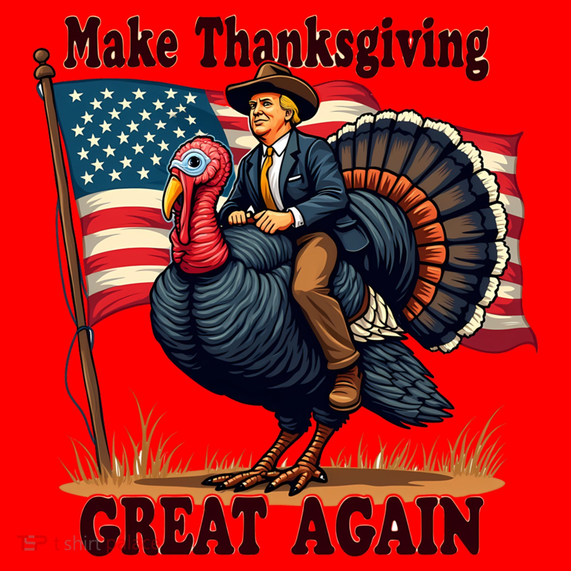 Funny Donald Trump Make Thanksgiving Turkeys Great Again Gift Santa Hat