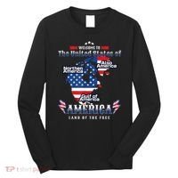 Funny Donald Trump American Flag Canada Greenland Gulf Map Long Sleeve Shirt thumb 0