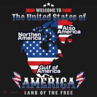 Funny Donald Trump American Flag Canada Greenland Gulf Map Apron thumb 3