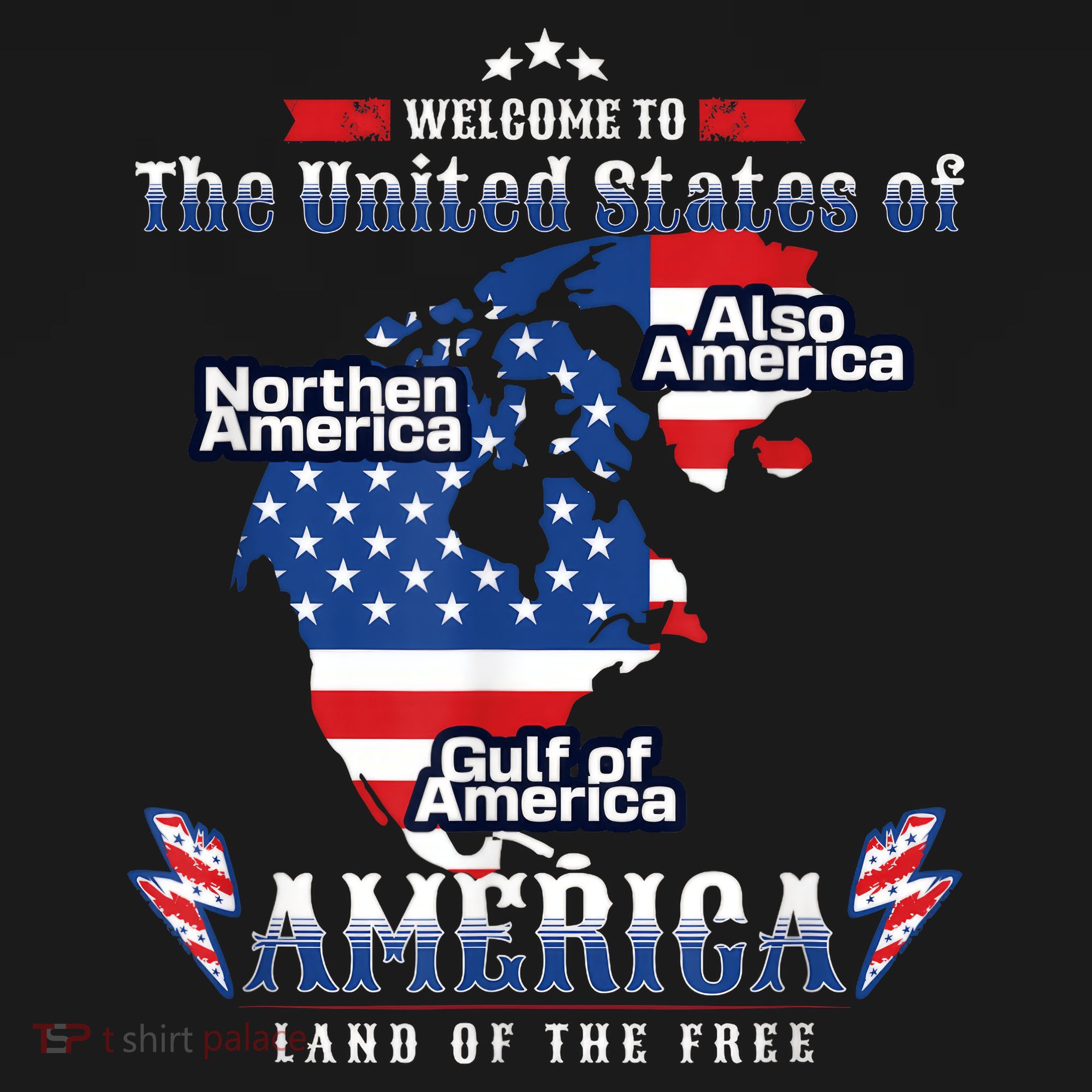 Funny Donald Trump American Flag Canada Greenland Gulf Map Sweatshirt