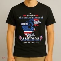Funny Donald Trump American Flag Canada Greenland Gulf Map T-Shirt thumb 3
