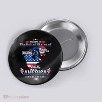 Funny Donald Trump American Flag Canada Greenland Gulf Map Button thumb 0
