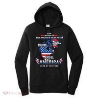Funny Donald Trump American Flag Canada Greenland Gulf Map Women's Hoodie thumb 0