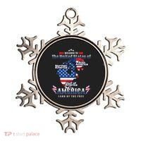 Funny Donald Trump American Flag Canada Greenland Gulf Map Ornament thumb 0