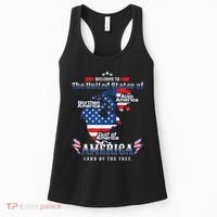 Funny Donald Trump American Flag Canada Greenland Gulf Map Women's Tank Top thumb 0