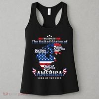 Funny Donald Trump American Flag Canada Greenland Gulf Map Women's Tank Top thumb 3