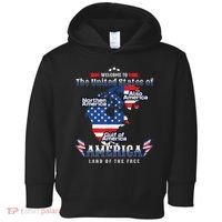 Funny Donald Trump American Flag Canada Greenland Gulf Map Toddler Hoodie thumb 0