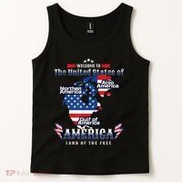 Funny Donald Trump American Flag Canada Greenland Gulf Map Tank Top thumb 2