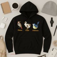 Flicker Dodo Titmouse Funny Bird Clever Birdwatcher Humor  Hoodie thumb 3