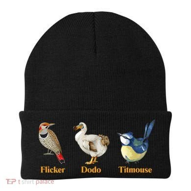 Flicker Dodo Titmouse Funny Bird Clever Birdwatcher Humor  Beanie
