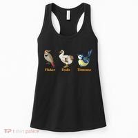 Flicker Dodo Titmouse Funny Bird Clever Birdwatcher Humor  Women's Tank Top thumb 0