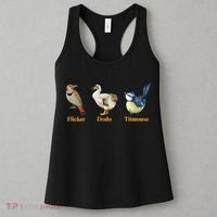 Flicker Dodo Titmouse Funny Bird Clever Birdwatcher Humor  Women's Tank Top thumb 3