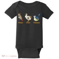 Flicker Dodo Titmouse Funny Bird Clever Birdwatcher Humor  Baby Bodysuit thumb 0