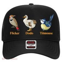 Flicker Dodo Titmouse Funny Bird Clever Birdwatcher Humor  Hat thumb 0