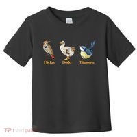 Flicker Dodo Titmouse Funny Bird Clever Birdwatcher Humor  Toddler T-Shirt thumb 0