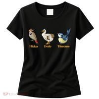 Flicker Dodo Titmouse Funny Bird Clever Birdwatcher Humor  Women's T-Shirt thumb 0