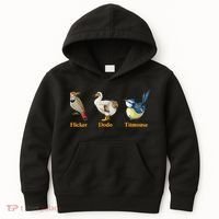 Flicker Dodo Titmouse Funny Bird Clever Birdwatcher Humor  Kids Hoodie thumb 0