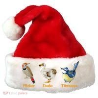 Flicker Dodo Titmouse Funny Bird Clever Birdwatcher Humor  Santa Hat thumb 0