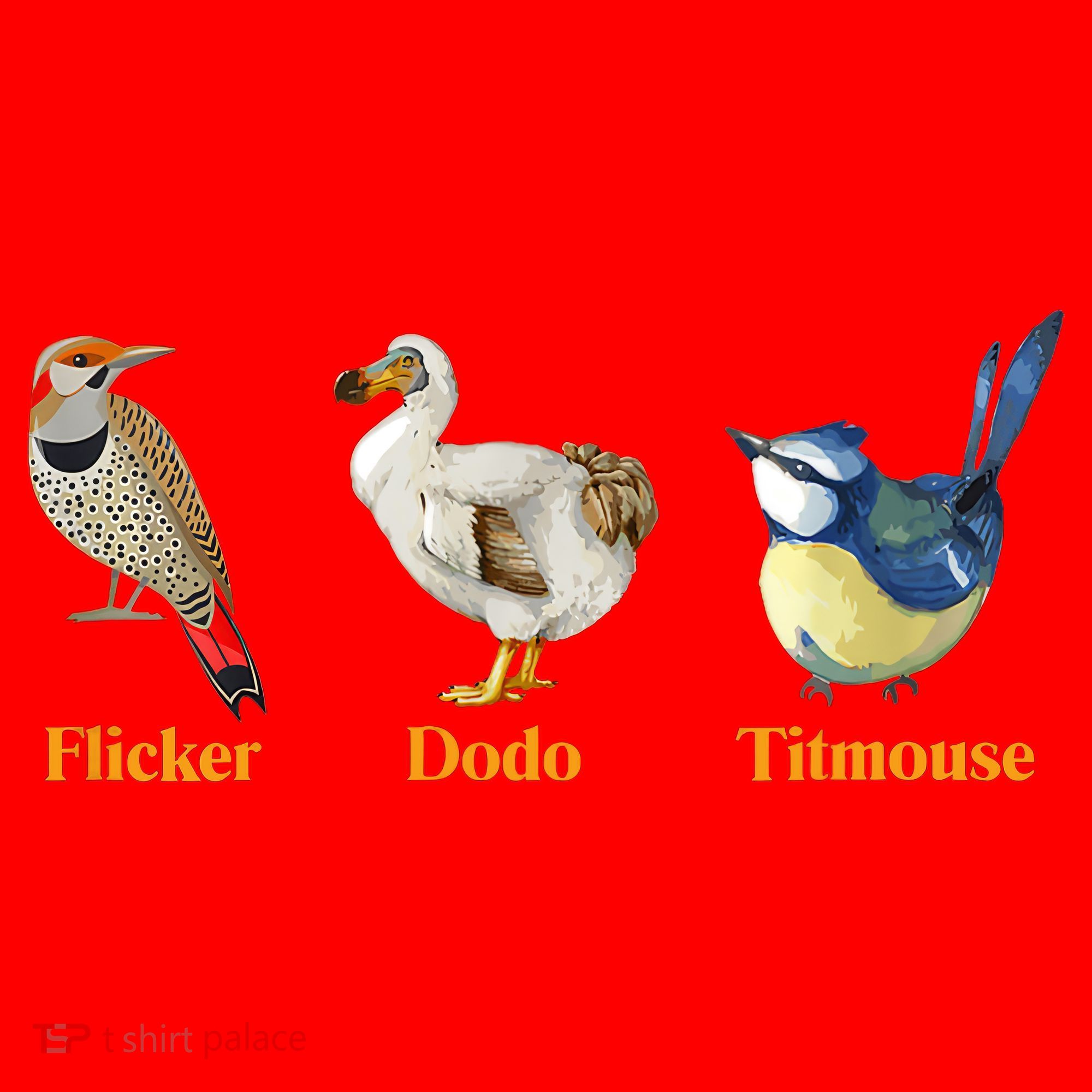 Flicker Dodo Titmouse Funny Bird Clever Birdwatcher Humor  Santa Hat