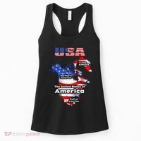 Funny Donald Trump American Flag Canada Greenland Gulf Map Women's Tank Top thumb 0