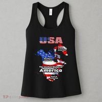 Funny Donald Trump American Flag Canada Greenland Gulf Map Women's Tank Top thumb 3