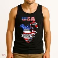 Funny Donald Trump American Flag Canada Greenland Gulf Map Tank Top thumb 3