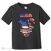 Funny Donald Trump American Flag Canada Greenland Gulf Map Toddler T-Shirt thumb 0