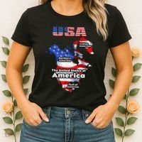 Funny Donald Trump American Flag Canada Greenland Gulf Map Women's T-Shirt thumb 2