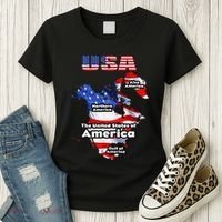 Funny Donald Trump American Flag Canada Greenland Gulf Map Women's T-Shirt thumb 3