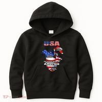 Funny Donald Trump American Flag Canada Greenland Gulf Map Kids Hoodie thumb 0