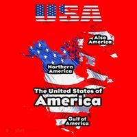 Funny Donald Trump American Flag Canada Greenland Gulf Map Santa Hat thumb 1