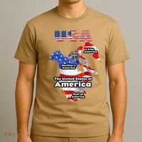 Funny Donald Trump American Flag Canada Greenland Gulf Map T-Shirt thumb 3
