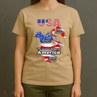 Funny Donald Trump American Flag Canada Greenland Gulf Map T-Shirt thumb 4