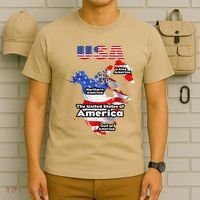 Funny Donald Trump American Flag Canada Greenland Gulf Map T-Shirt thumb 6