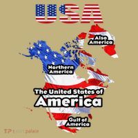 Funny Donald Trump American Flag Canada Greenland Gulf Map Mousepad thumb 1
