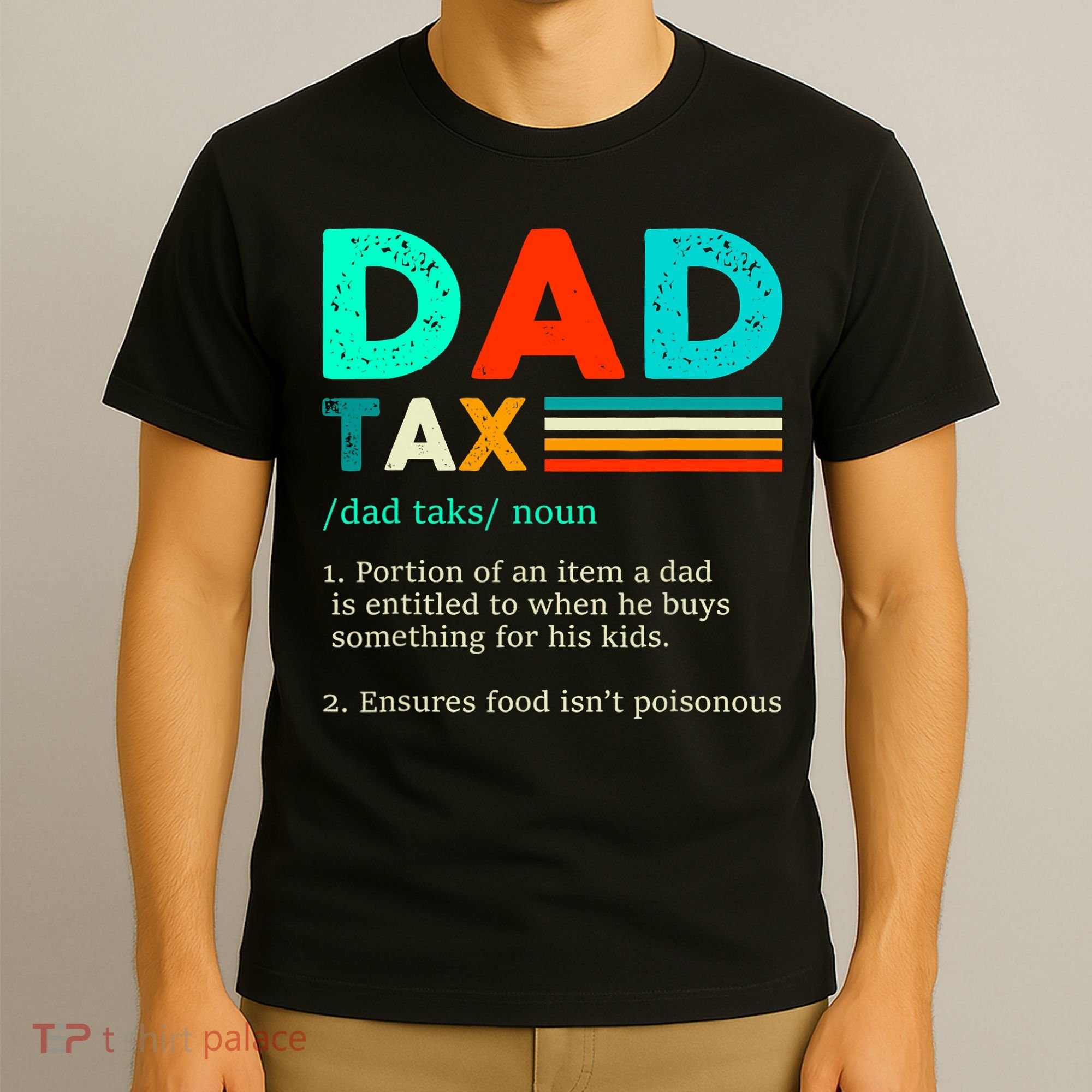 Funny Dad Tax Definition Retro Vintage T-Shirt