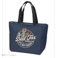 Funny Dad Tax Making Sure It's Not Poison Skeleton Tote Bag thumb 3