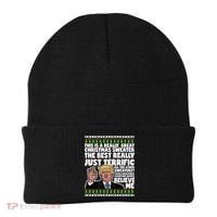 Funny Donald Trump Ugly Christmas Sweater Parody Speech Great Gift Beanie thumb 0