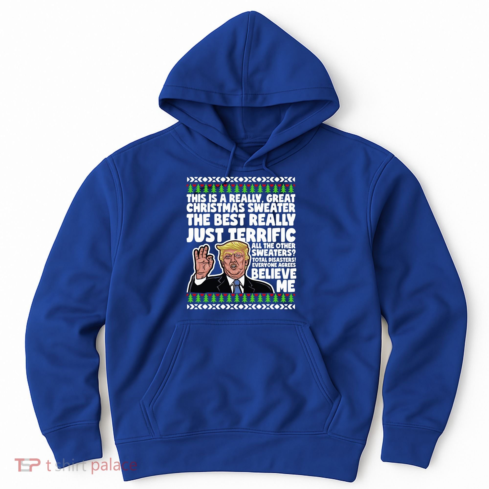Funny Donald Trump Ugly Christmas Sweater Parody Speech Great Gift Hoodie
