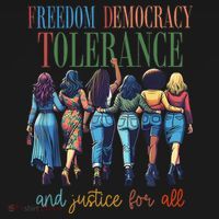 Freedom Democracy Tolerance And Justice For All Hands Off Women's Hoodie thumb 2