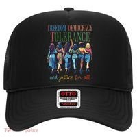 Freedom Democracy Tolerance And Justice For All Hands Off Hat thumb 0