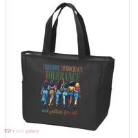 Freedom Democracy Tolerance And Justice For All Hands Off Tote Bag thumb 3