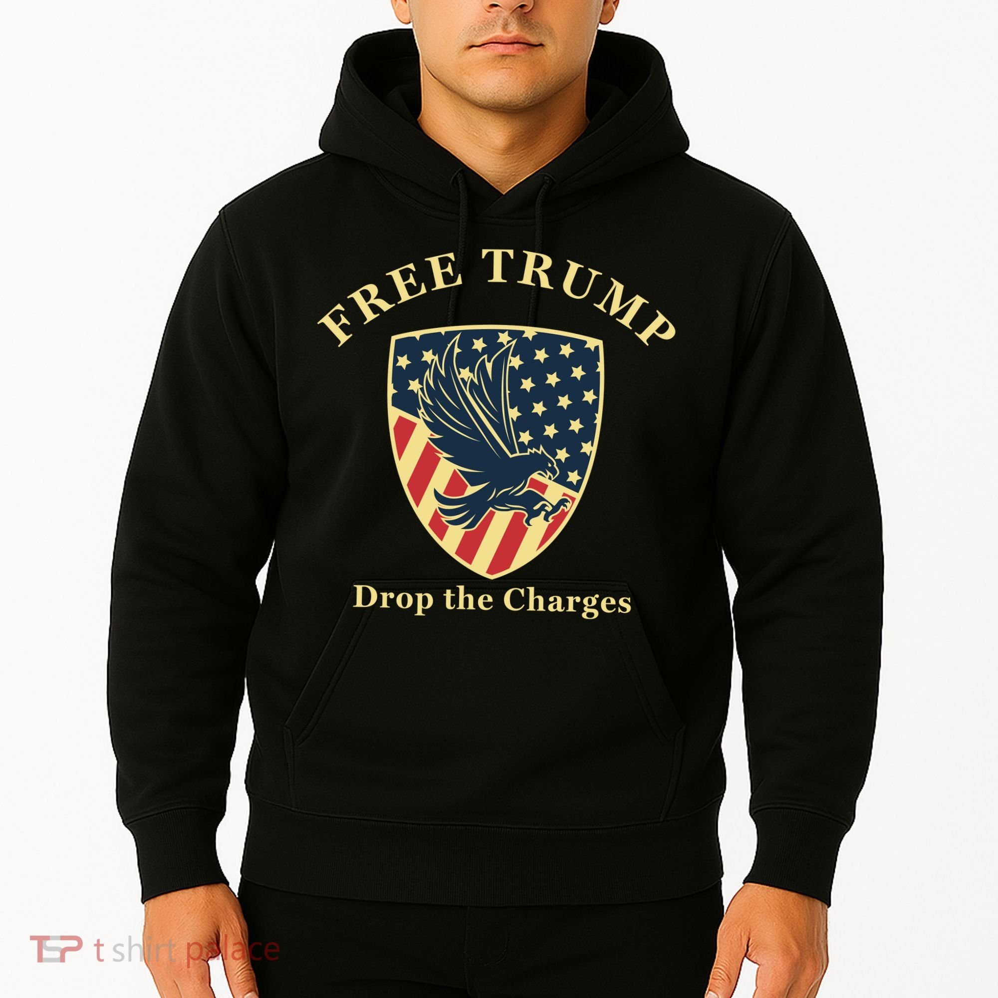 Free Donald Trump MAGA Conservative Hoodie