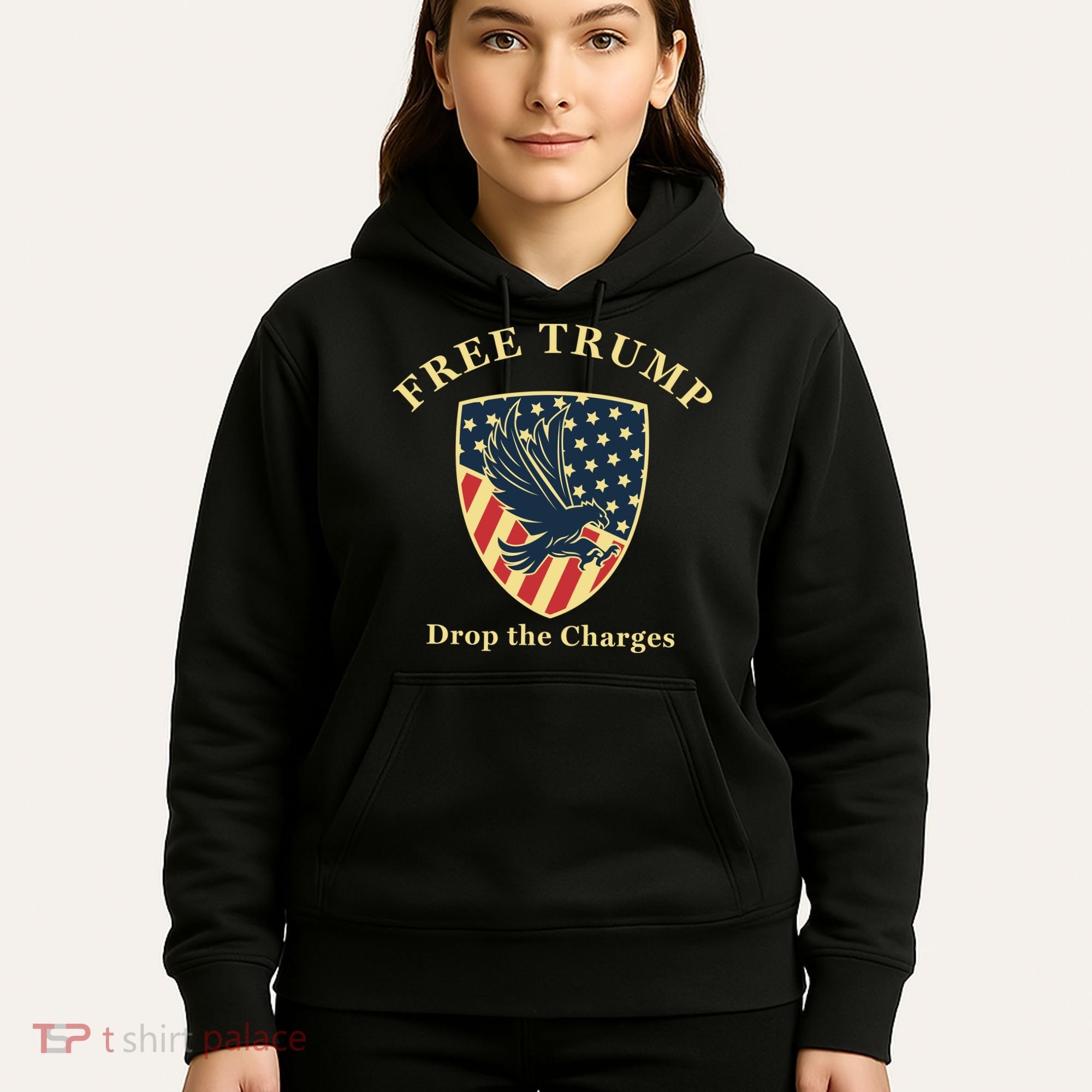 Free Donald Trump MAGA Conservative Hoodie